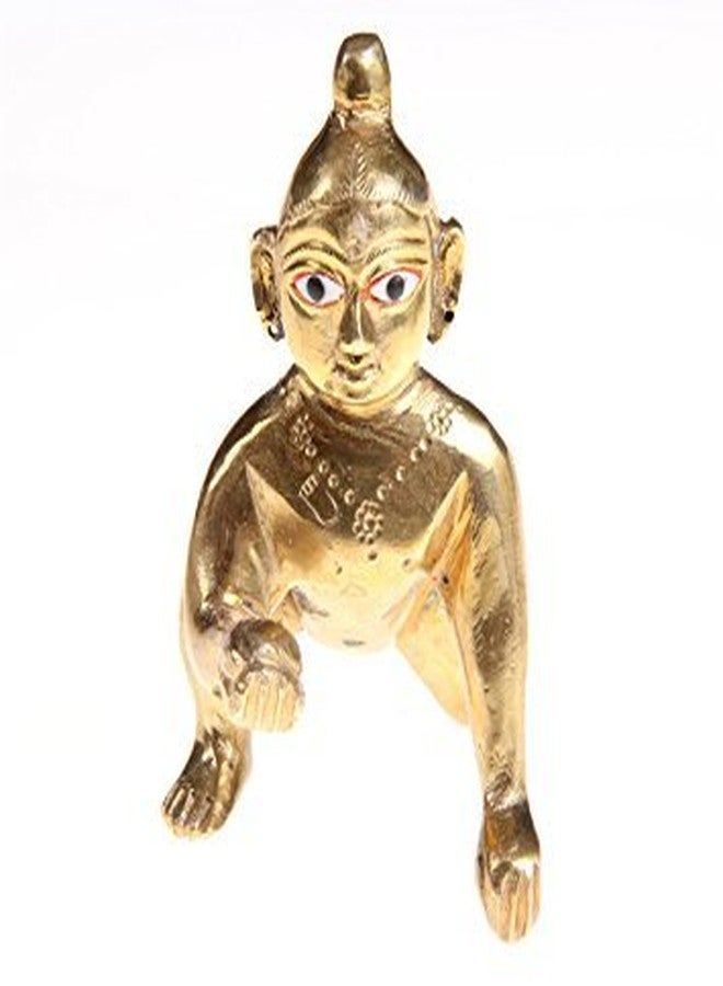 FASHERATI SK Craft Designer Handcrafted Golden Blue Combimation Laddu Gopal Set/Assan/Shringar, Laddu Gopal Gaddi, Laddu Gopal Poshak, Laddu Gopal Murli, Laddu Gopal Shringar Set - Image 4